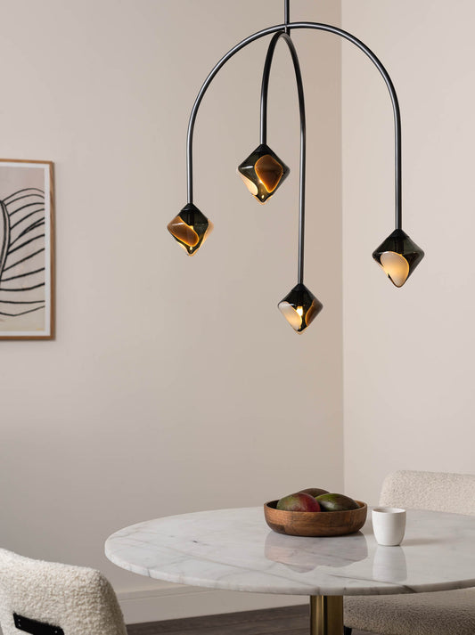 Koa Dark Bronze Chandelier